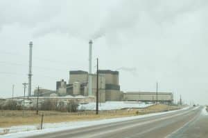 Gillette Wyoming January : Clean Steam Coming Out